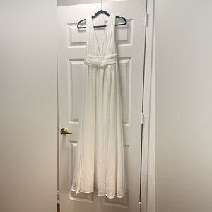 (NWT) LULUS Heavenly Hues White Maxi Dress
